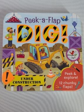 DIG! Interactive Construction Board Book - Yellow